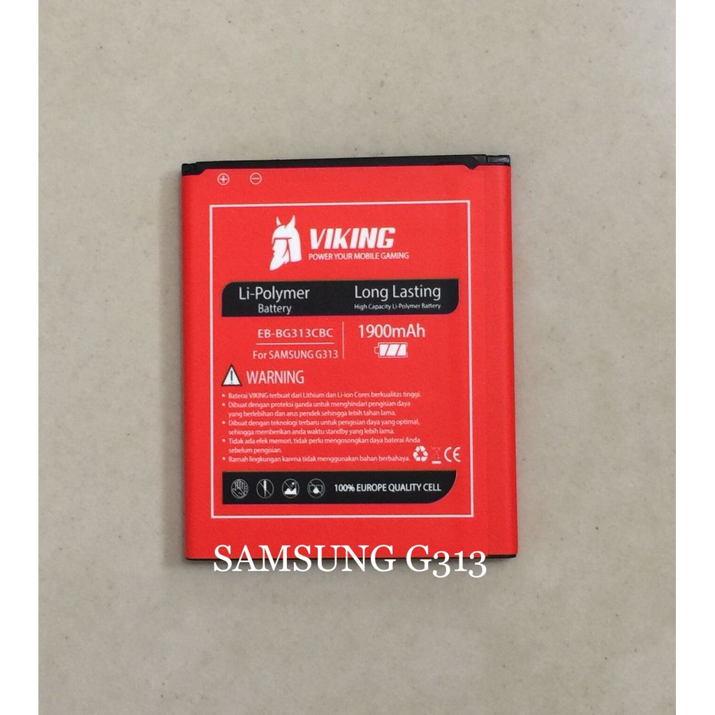 Baterai Viking 1900mAh Samsung G313 G318 i8160 S7260 S7262 S7270 S7275