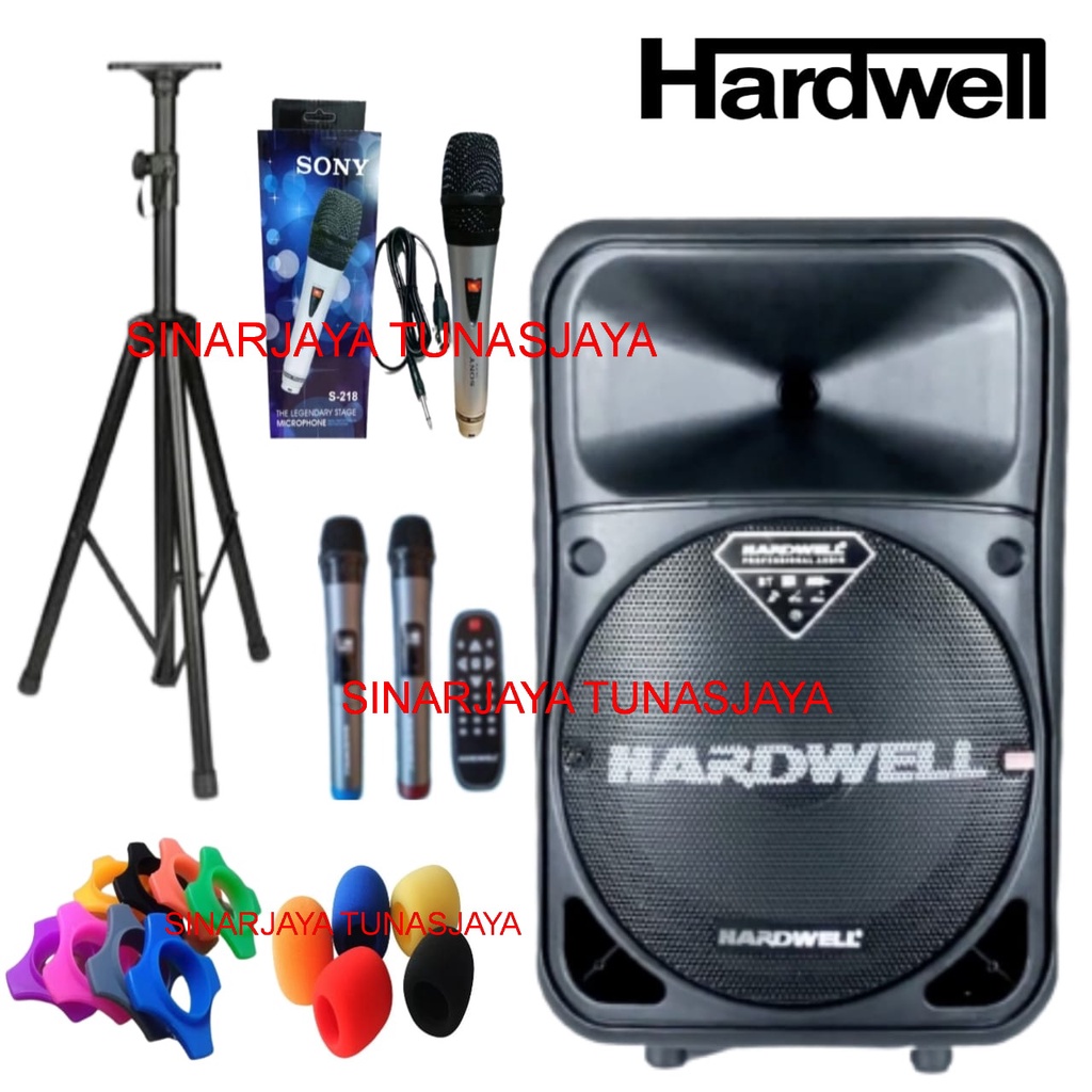 PAKET HEMAT SPEAKER MEETING PORTABLE POWERFULL 15 UHF HARDWELL ORIGINAL