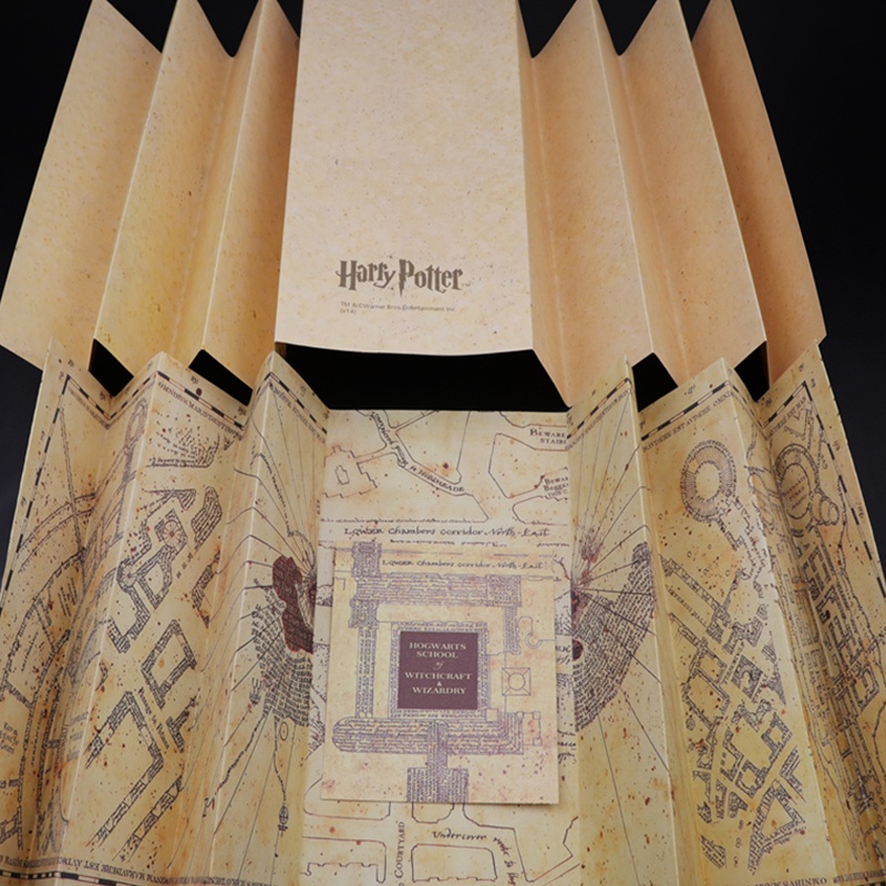 (Happy) Mainan Peta Marauder 's Map 77cm X 22cm Untuk Hadiah Natal / Ulang Tahun