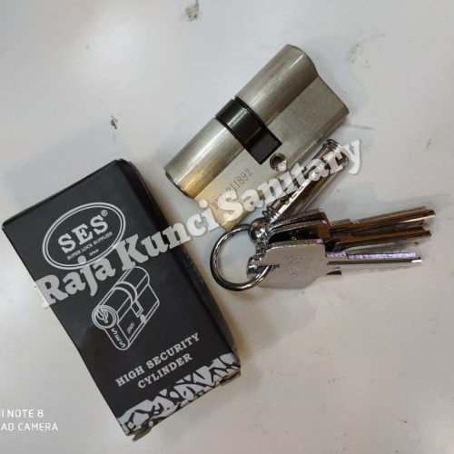 Double Cylinder SES 60 mm Kuningan/Anak Kunci SES 60 mm - Putih