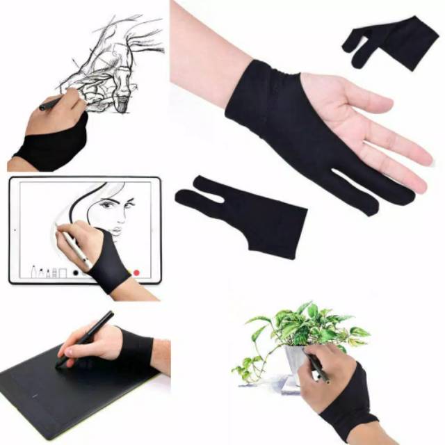 GLOVE Artist Drawing 2 finger painting digital tablet sarung tangan writing