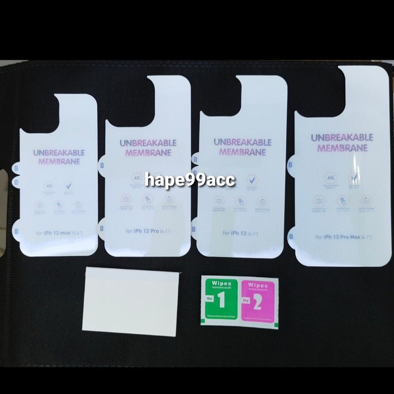 iphone 13 13 Mini 13 Pro 13 Pro Max anti gores belakang back hydrogel Matte