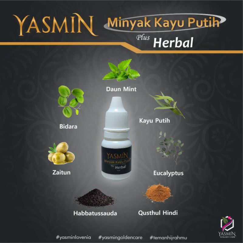 Yasmin Minyak Kayu Putih Plus Herbal/ Minyak Kayu Putih Plus Yasmin/ Minyak Kayu Putih Plus