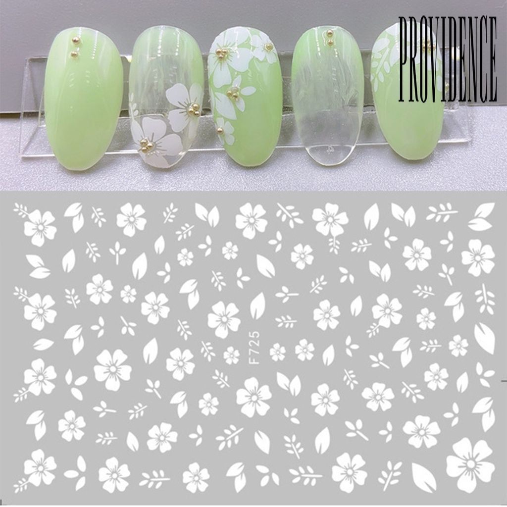 Stiker Kuku 3D Motif Kelopak Bunga Untuk Dekorasi Manicure