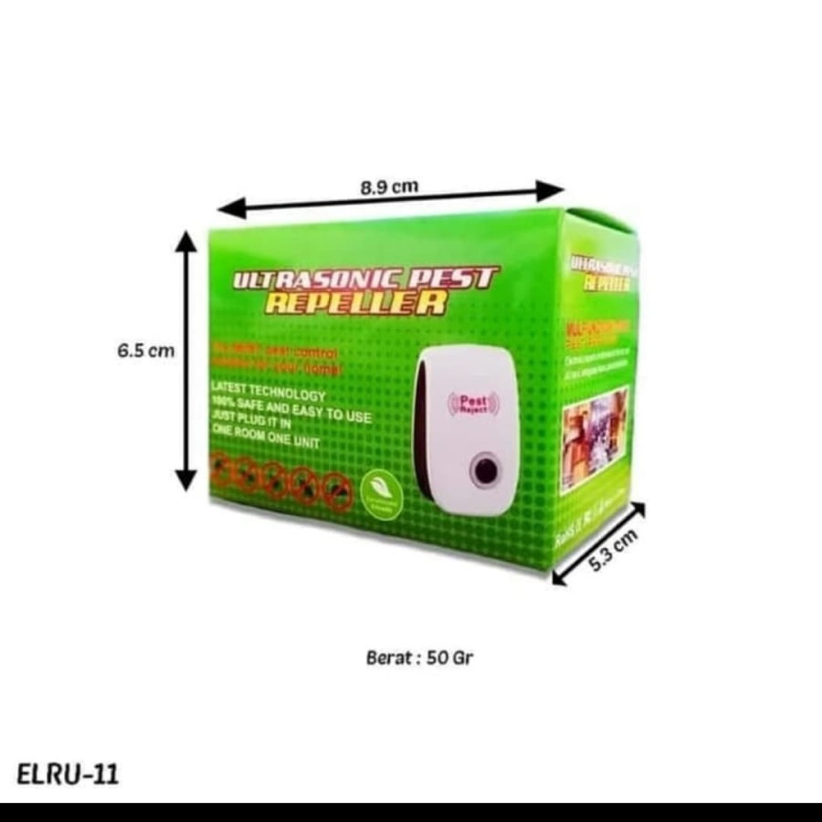 Alat Pengusir Nyamuk Tikus Kecoa Lalat Pest Reject Hijau