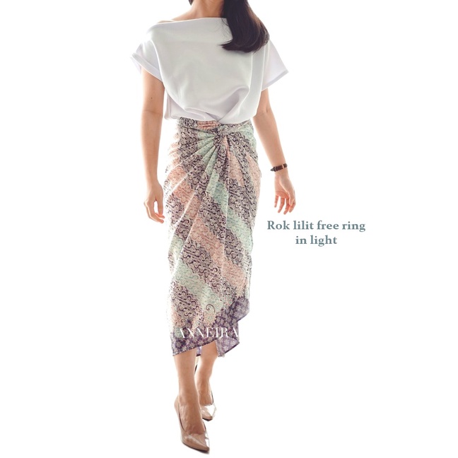 ROK LILIT INSTAN JEIVA REMPEL MAXI BATIK WANITA / ROK BAWAHAN KEBAYA / ROK LILIT BATIK WANITA-in light