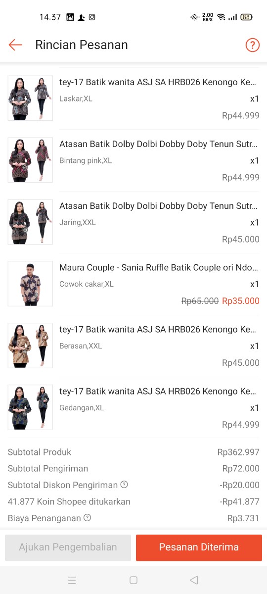 Batik Tunik Shibori Jumputan Terbaru Size S-3l / Hrb026 Yelbor