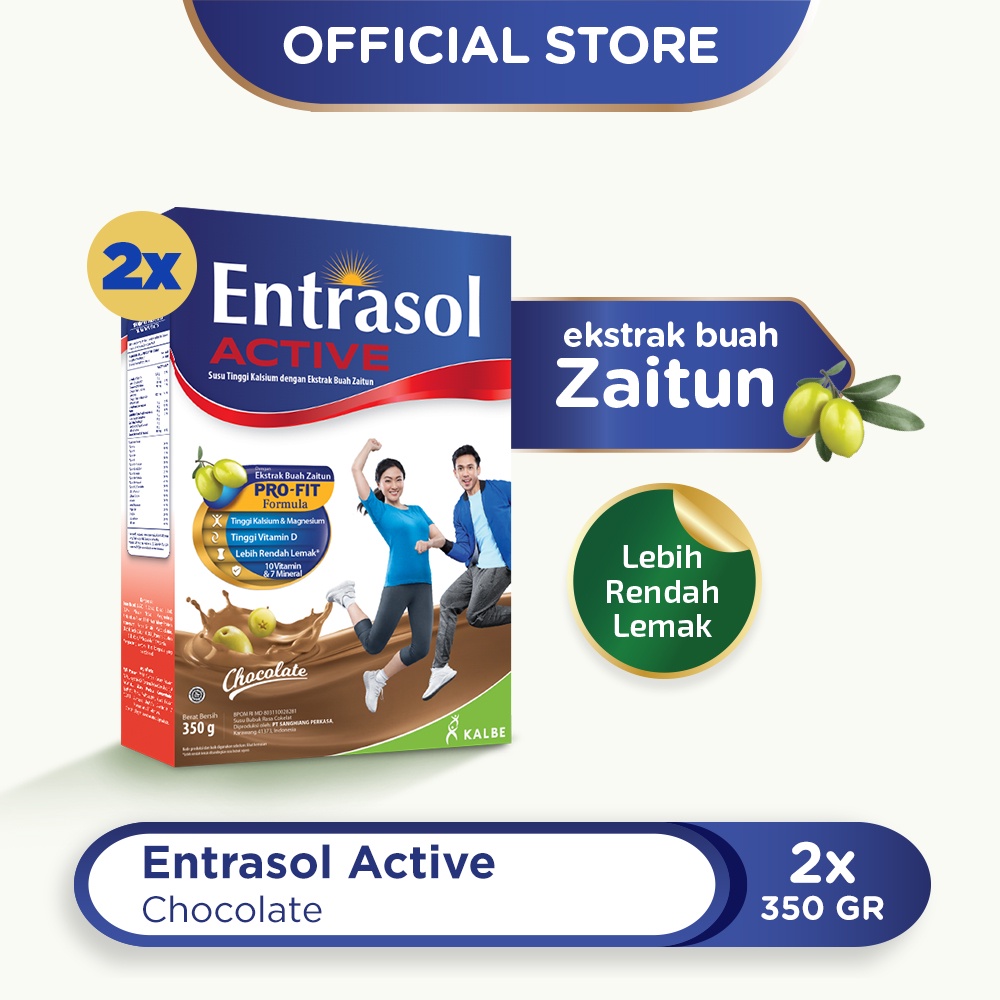 Entrasol Twinpack Active Chocolate 350g