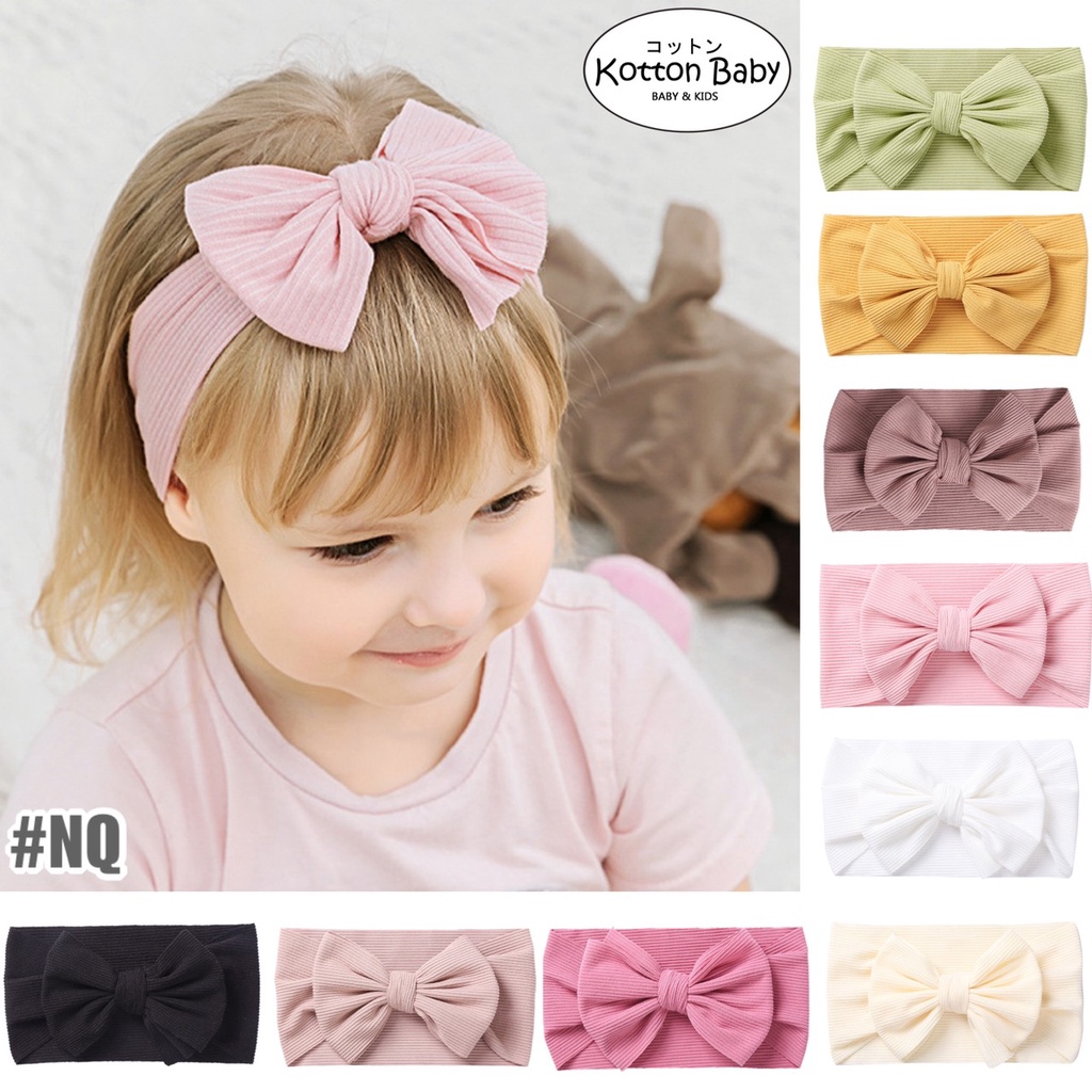 (Big Bow) Bandana bayi headband jumbo premium import pita anak perempuan catalog QUIN NQ