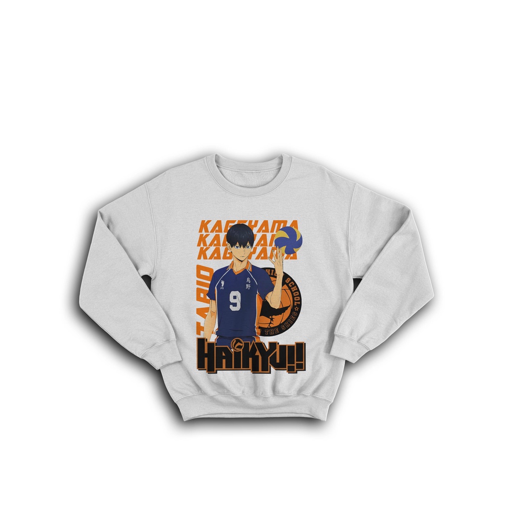 SWEATER CREWNECK TERBARU HAIKYU KAGEYAMA SHOYO HINATA SHOUYOU YUKITAKA IZUMI TABIO HINATA HYUUGA