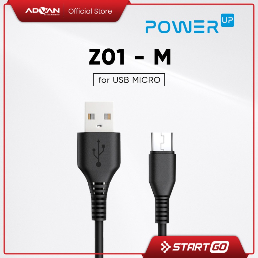 Advan StartGo Z01-M Kabel Data Charger Micro USB Fast Charging 2A