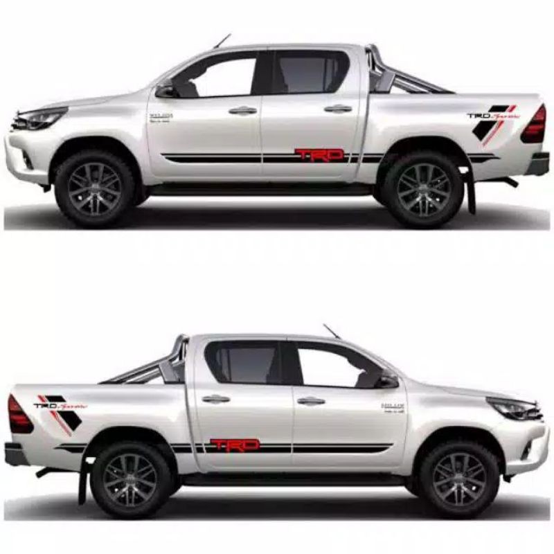 Stiker mobil hilux stiker cutting list mobil toyota hilux TRD sportivo