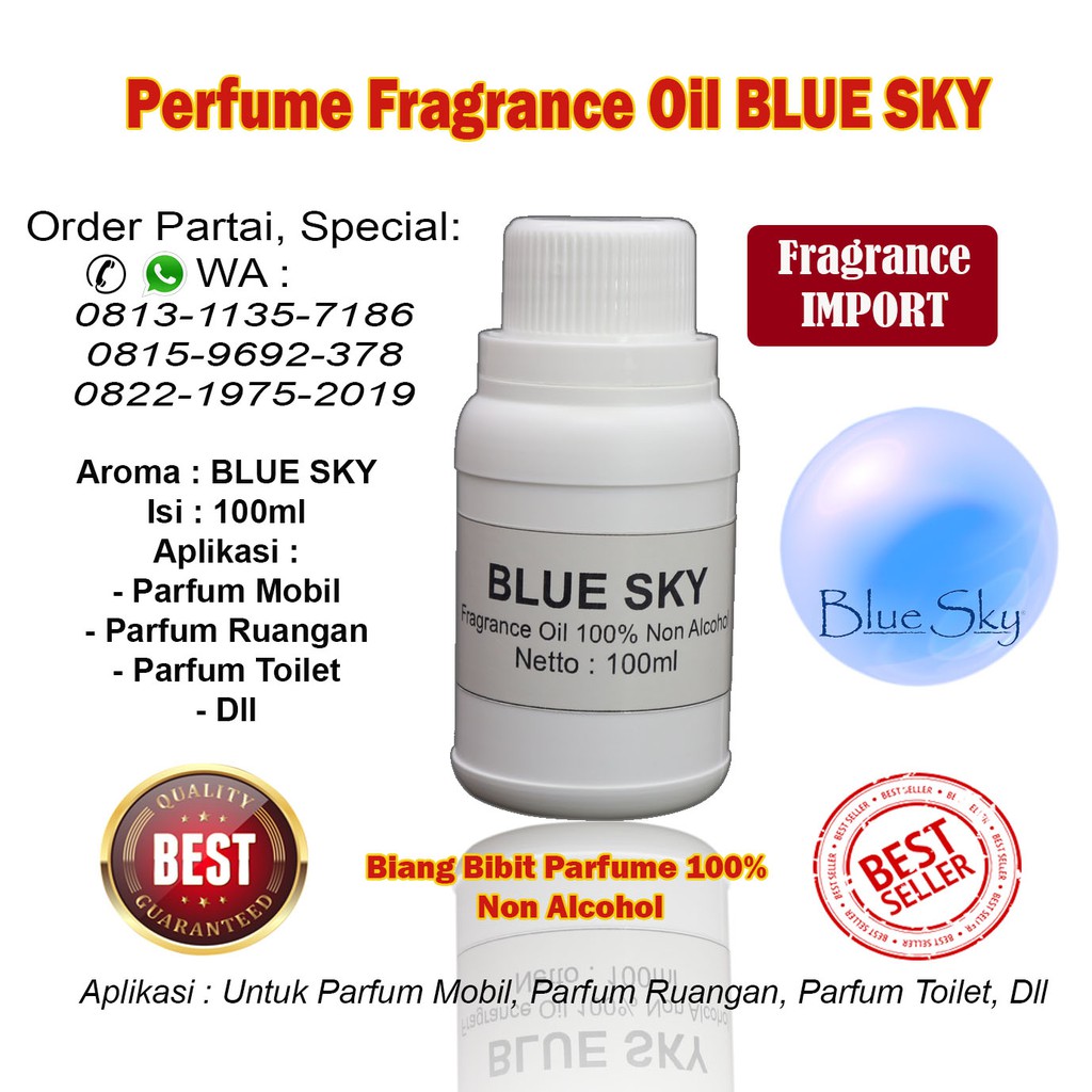 Bibit Biang Parfum Aroma BLUE SKY 100ml / Parfum BLUE SKY / BLUE SKY