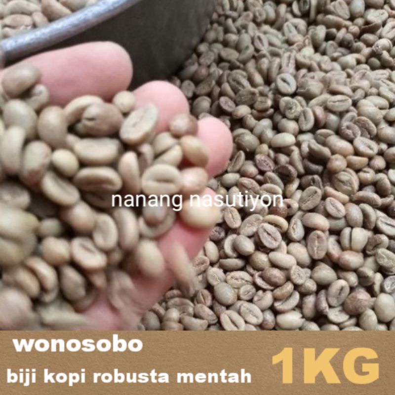

Biji kopi robusta asalan petik merah hijau tua netto 1kg
