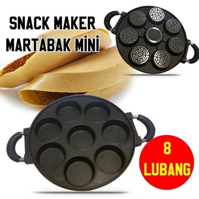 

Cetakan Kue 8 Lubang Datar / Snack Maker Martabak Mini 8 Holes Murah