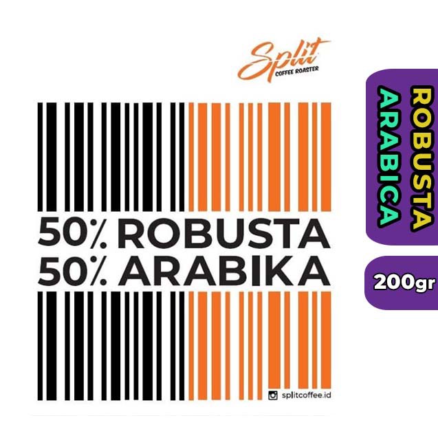 

Biji Kopi Blend Robusta & Arabica 50/50 - Cocok untuk Espresso Cafe, Kopi Susu