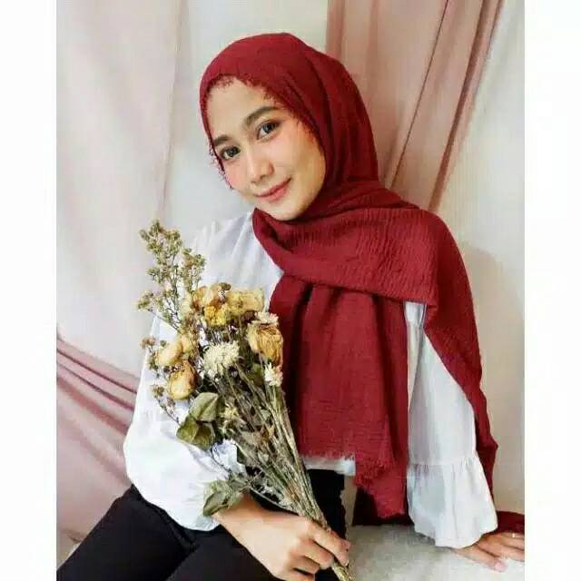 BISA COD Pashmina  Crinkle  Pashmina  Crinkle  Pashmina  