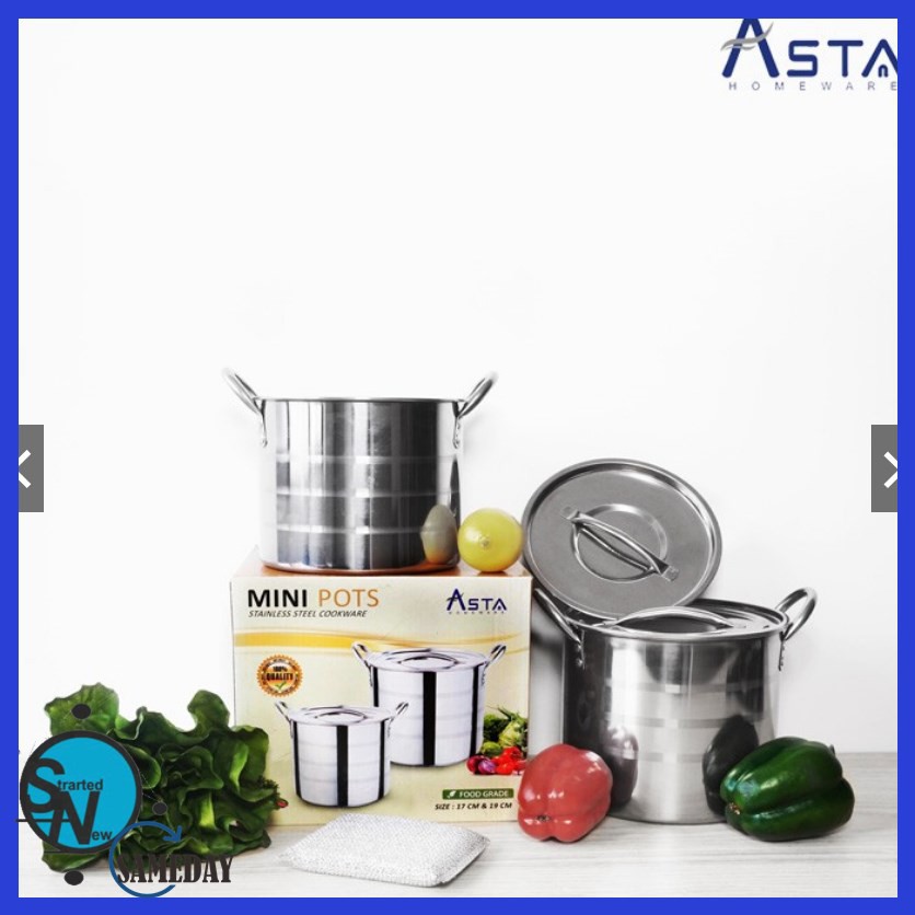 Panci Stainless Steel Mini Pots - Stainless Steel Cookware