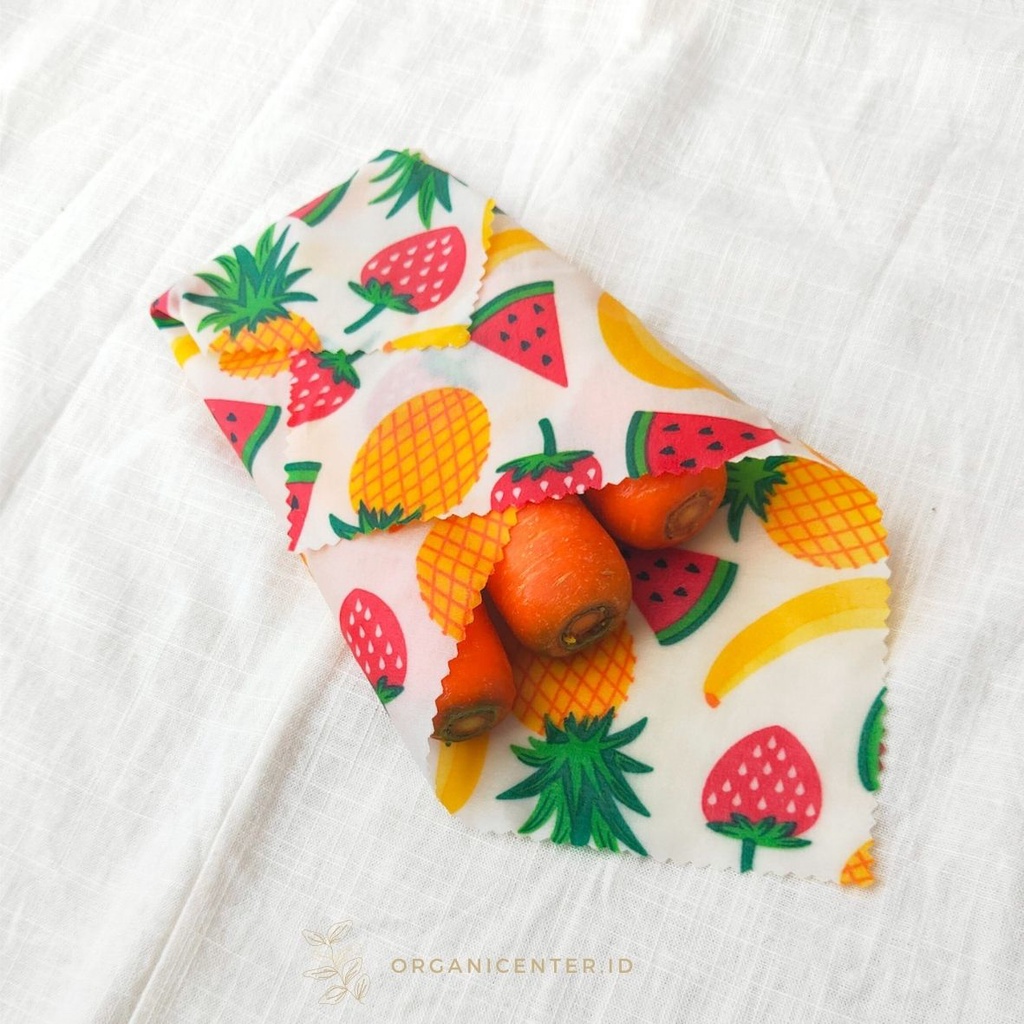 Beeswax Wrap Pembungkus Makanan Food Grade Natural Pengganti Plastic Cling Wrap Zero Waste Eco Friendly Ramah Lingkungan