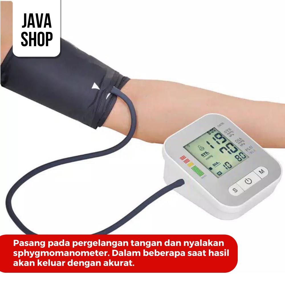 JAVASHOP Tensi Darah Pengukur Tekanan Darah Blood Pressure