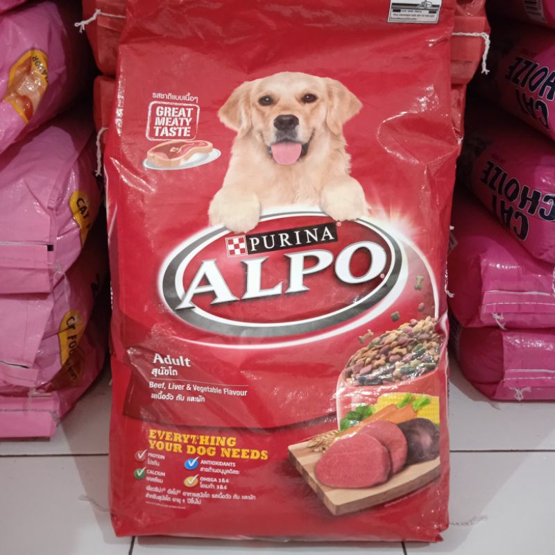 Dog food Alpo Beef, Liver &amp; Vegetable 10kg / Makanan Anjing Alpo Dry food