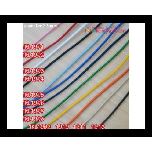 

TKL19 Tali Karet uk 2,5mm (Per Meter) - 01 Pink Muda