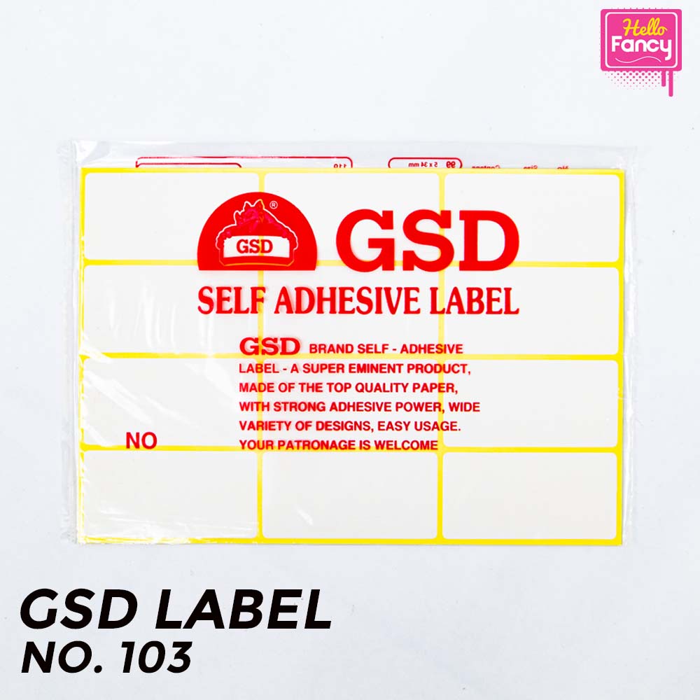 

Label Stiker GSD Self Adhesive no.103 / Lebel Stiker / Label Undangan