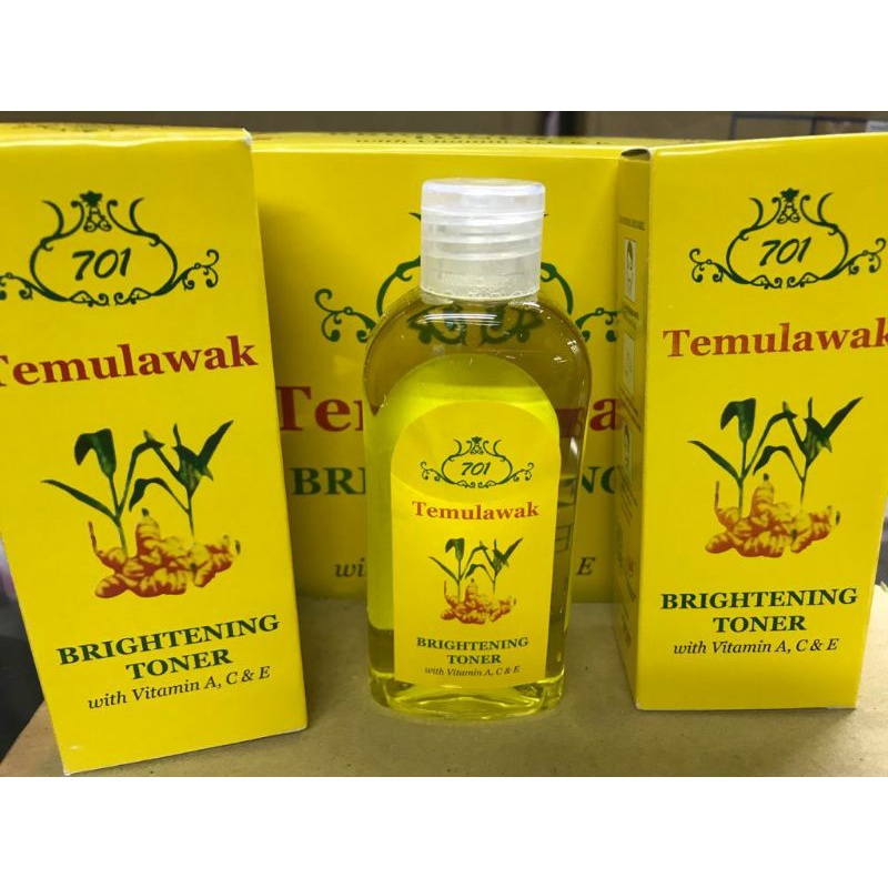 TONER Temulawak 701 Brightening with Vitamin A, C &amp; E BPOM