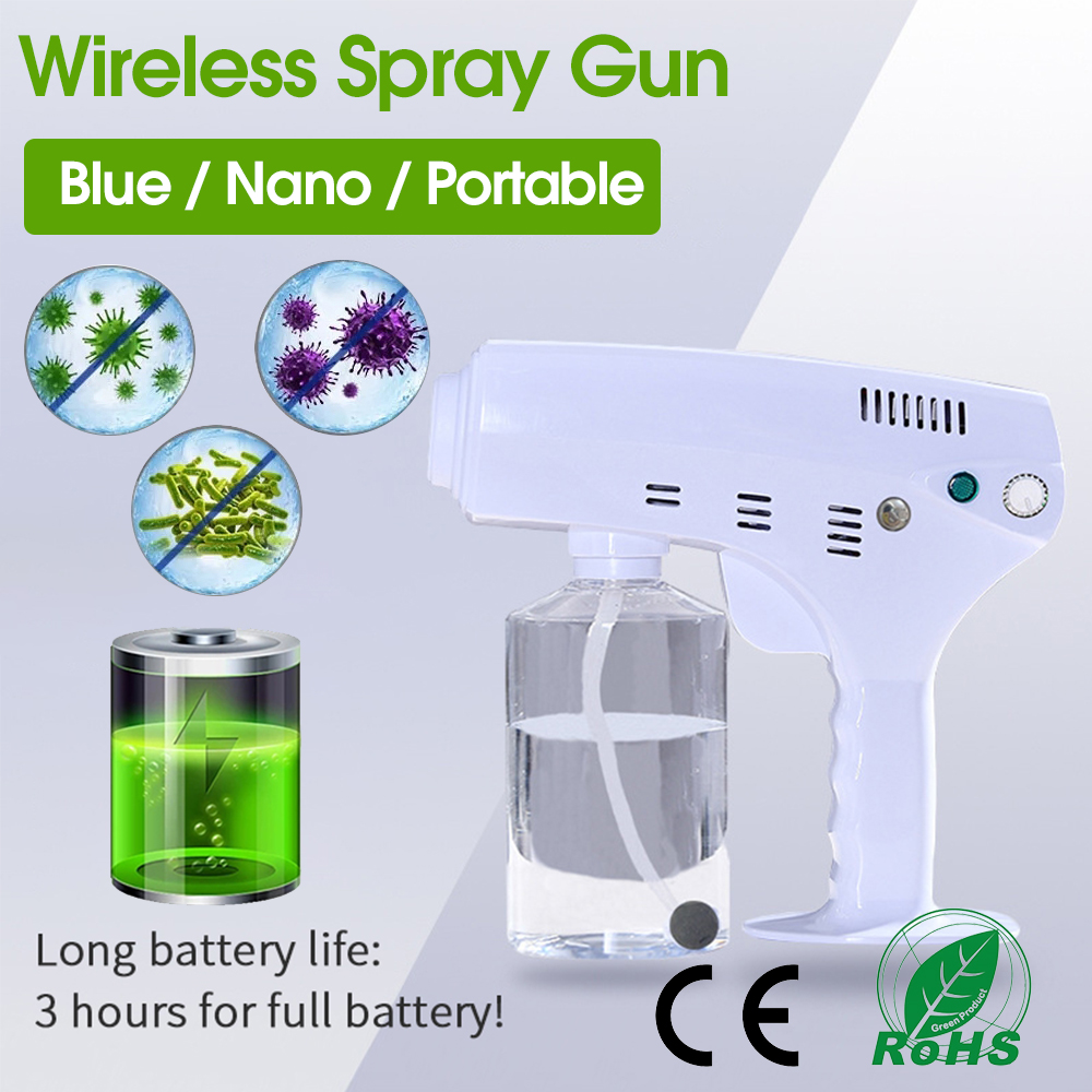 Wireless Nano Steam Gun Spray Disinfektan Rechargeable Portable Disinfection 300ml/600ml/800ml