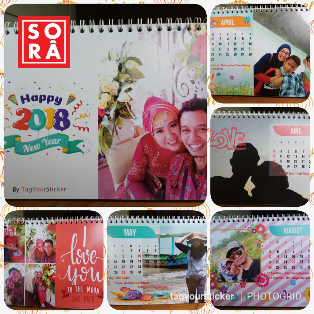 

Kalender custom, kalender unik, kalender meja, kalender duduk