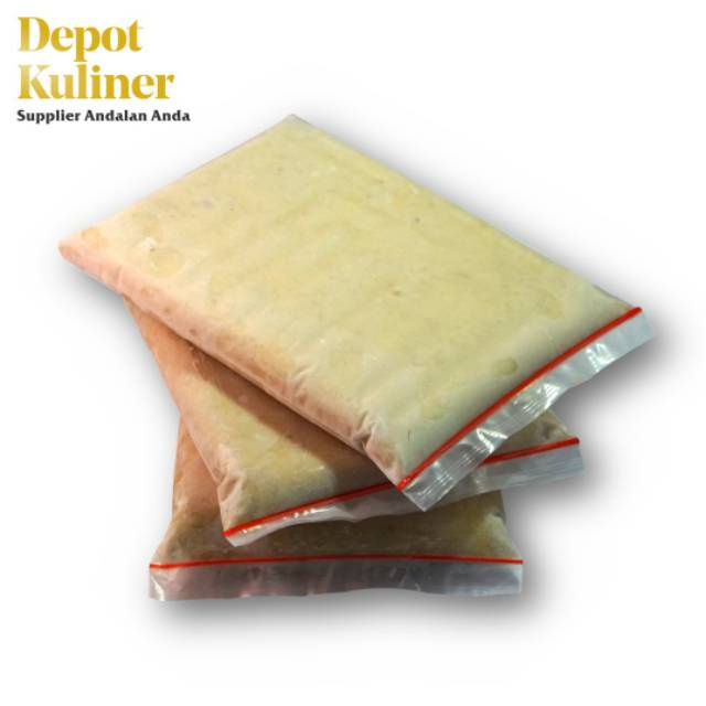 Daging Durian Kupas Isi Durian Beku Frozen  Tanpa Biji 1 Kg