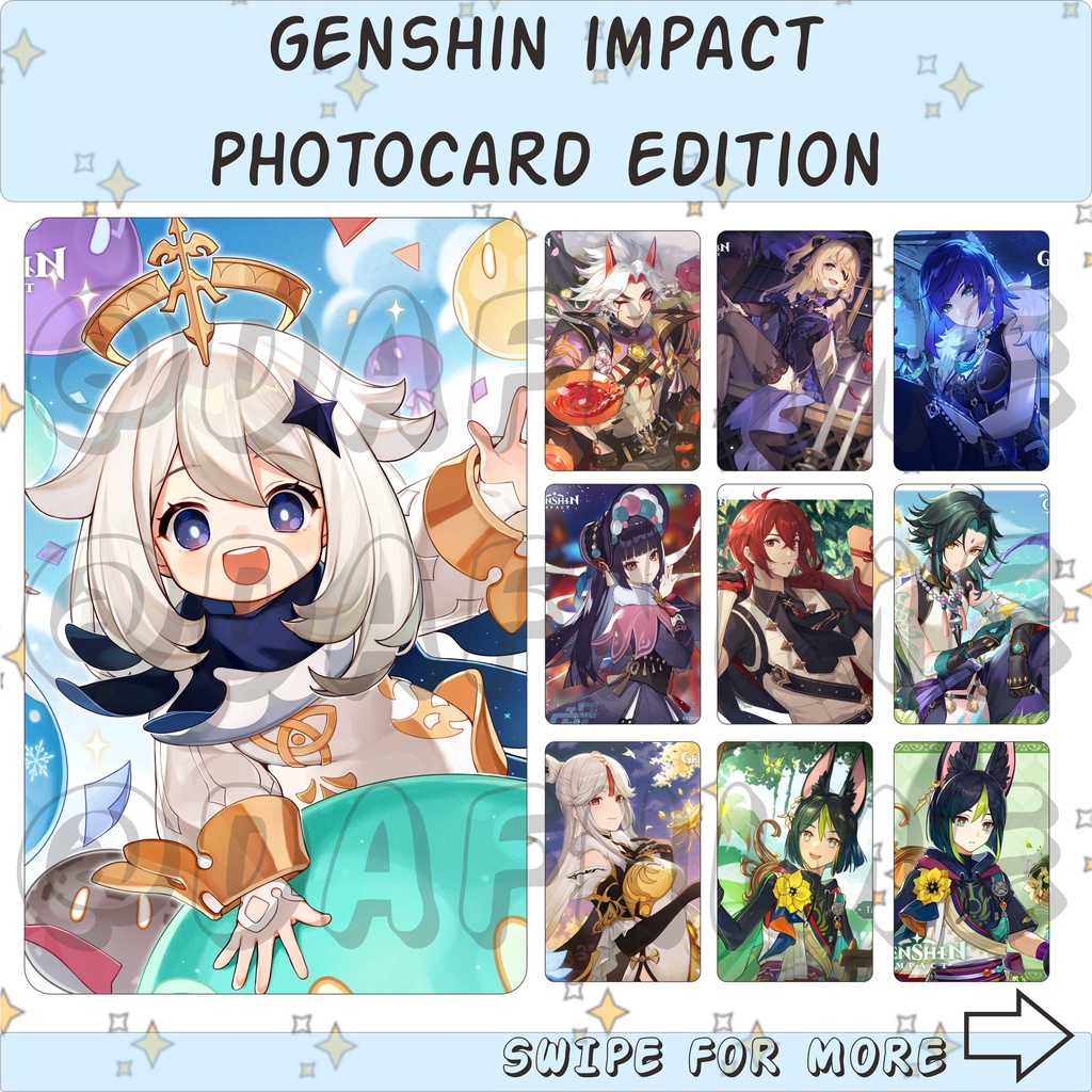 GENSHIN IMPACT EDITION PHOTOCARD ANIME