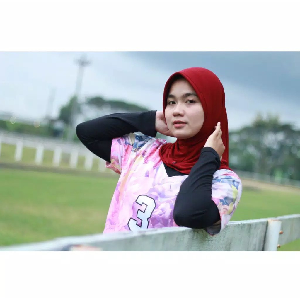 TERLARIS...!!! Hijab Instan Olahraga / Bergo Polly / Hijab Marshanda Polos-4