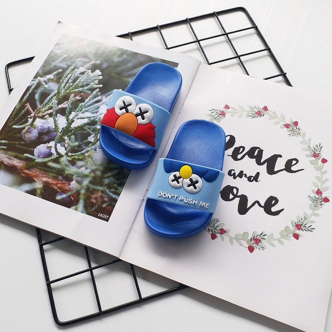 HappyOliver SANDAL ELMO IMPORT Sandal Anak selop karet lucu Sendal anak motif untuk anak perempuan laki