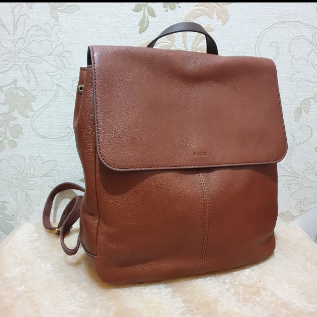 fossil claire backpack brandy