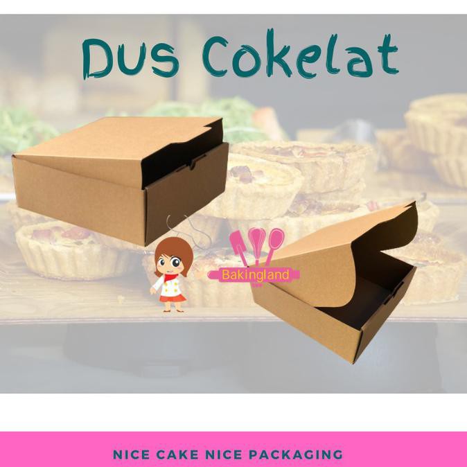 

✅Promo!! Dus Cokelat Kraft Corrugated 22x 22cm x 5cm