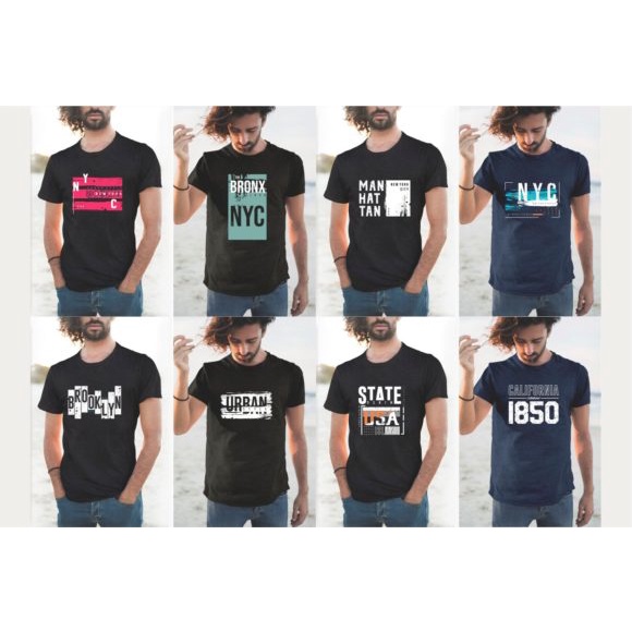 Urban Street T-Shirt Design Bundle - Photoshop &amp; Illustrator