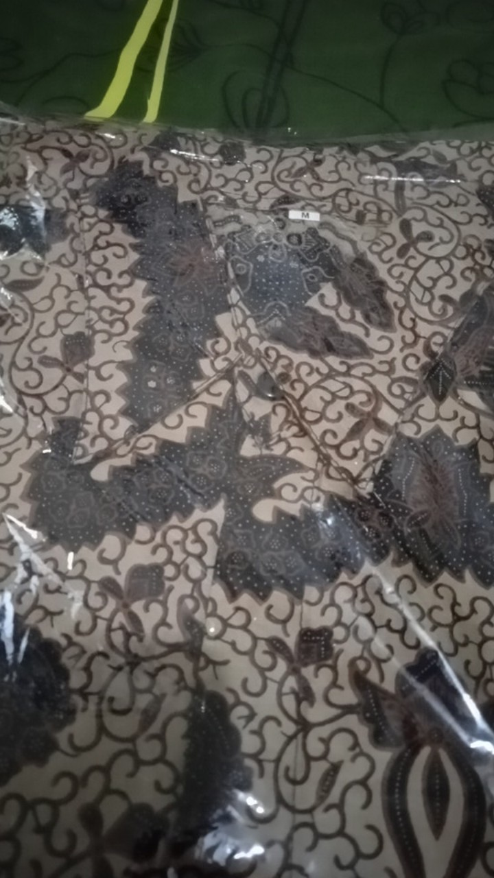 Kemeja Batik Pria Lengan Panjang Size M L Xl Xxl Bswart Batik Hrb026 Kenango Panjang Padi