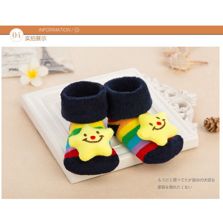 PUNCAK 3.3 stoberi baby - DOLL HOUSE KAOS KAKI BAYI BONEKA KAOS KAKI 3D MOTIF LUCU