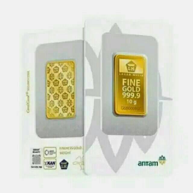 Logam Mulia 10 gram Antam REINVENTED eye certified Asli 100%