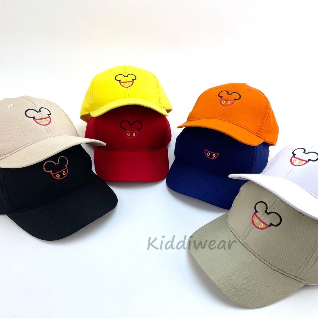 (HZ) TOPI ANAK FASHION HAT TOPI MOTIF LUCU BORDIR UNISEX TOPI MOTIF BORDIR PREMIUM MIC