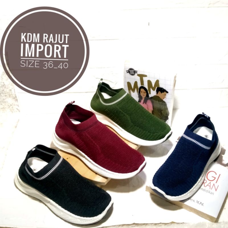 sepatu KDM rajut import terbaru 2021