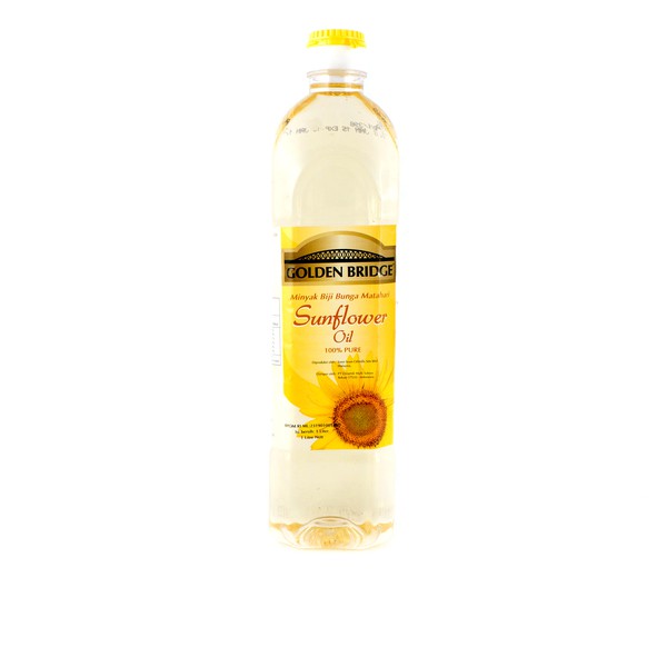 

GOLDEN BRIDGE SunFlower Oil 1000ml -Minyak Biji Bunga Matahari 1 Liter