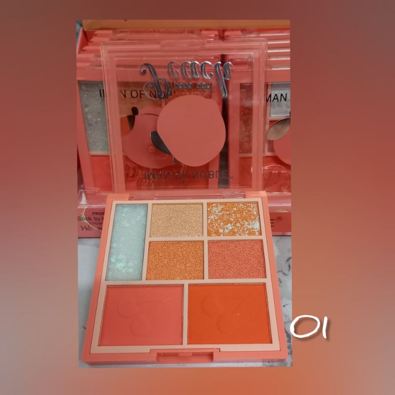 PROMO EYESHADOW IMAN OF NOBLE PALLETE JUST PEACHY 6671 / 6658-10