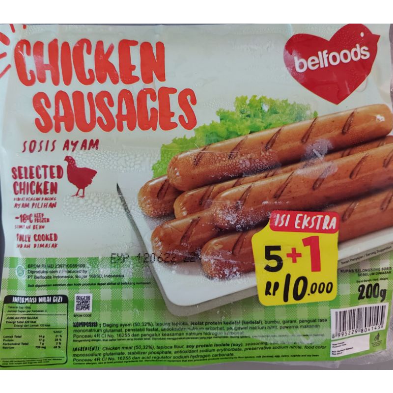 

Belfoods Sosis Ayam Chicken Sausages 200gr