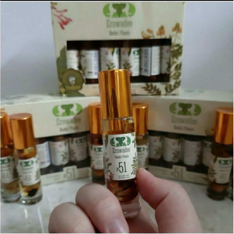Erawadee No 51 Minyak Angin Roll On 8 ml (ORI IMPORT THAILAND)