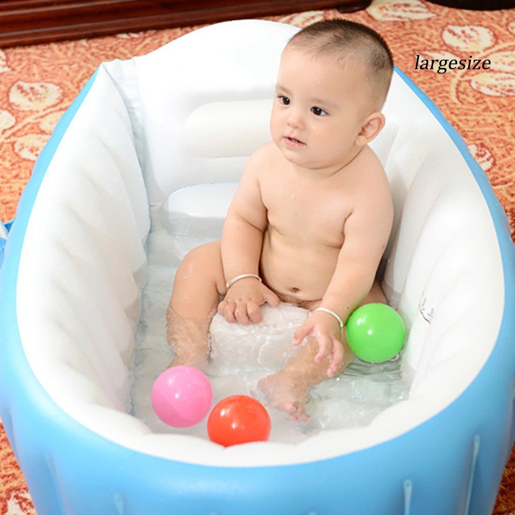 Bak Mandi Kolam Renang Tiup Lipat Portable Ukuran Besar Untuk Bayi Shopee Indonesia