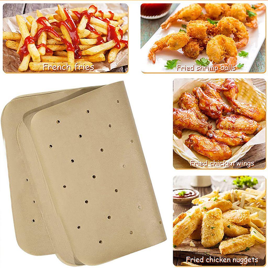 [Elegan] Steamer Mat Disposable Oil-proof Perlengkapan Baking Parchment Paper Persegi Panjang Dapur Gadget Baking Sheets