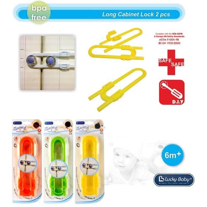 Lucky Baby Long Cabinet Lock 9286