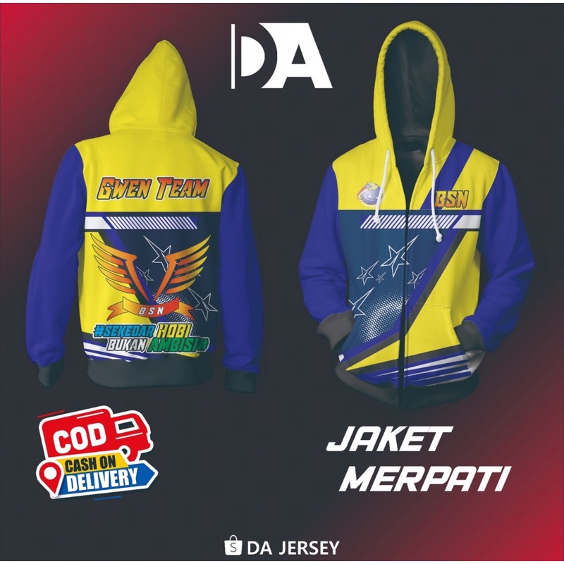 DtrillJersey/BISA COD BEBAS DESAIN JAKET MERPATI BALAP FREE ONGKIR SELURUH INDONESIA